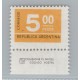 ARGENTINA 1976 GJ 1723N ESTAMPILLA NUEVA MINT VARIEDAD PAPEL NEUTRO MUY RARA U$ 175